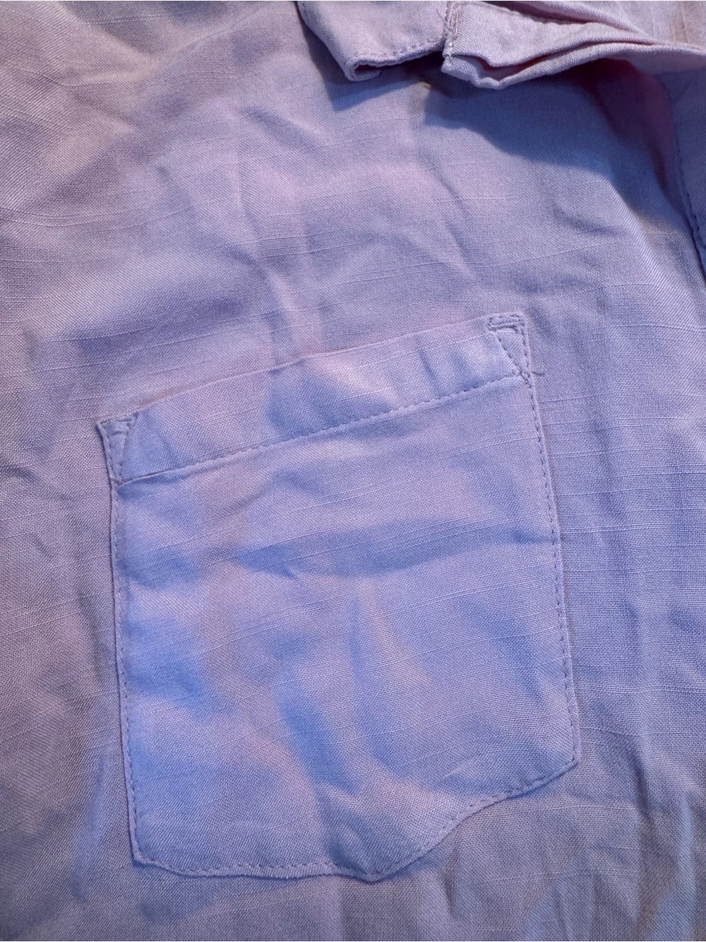 JACHS Girlfriend Pastel Lavender Button-Front Blouse - Picture 5 of 7